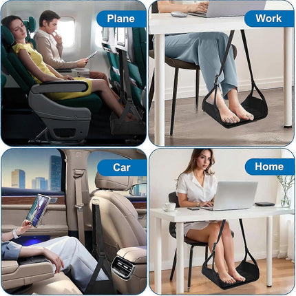 Airplane Foot Rest, Portable Leg Support for Travel.