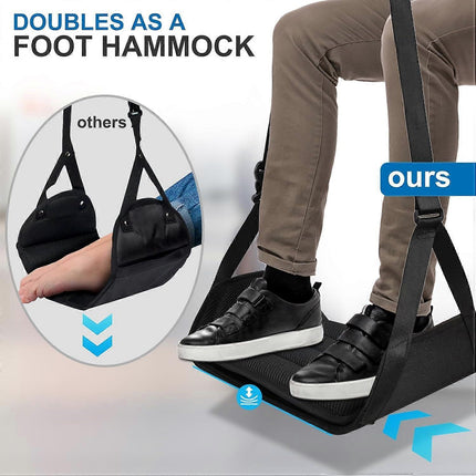 Airplane Foot Rest, Portable Leg Support for Travel.
