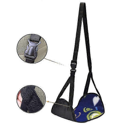 Adjustable Height Travel Foot Hammock for Plane, Carry-On Size.