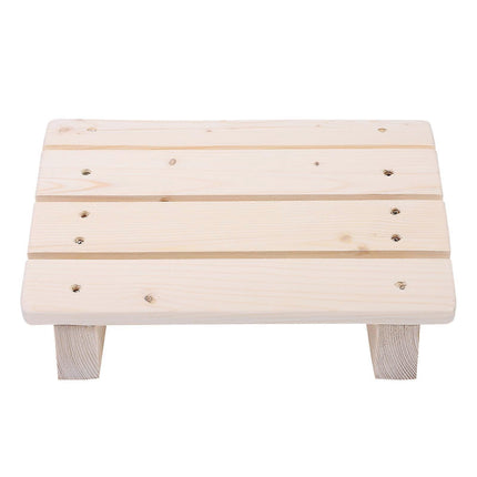 Wooden Tilted Desk/Bathroom Foot Rest Stool, 30*20*11cm.