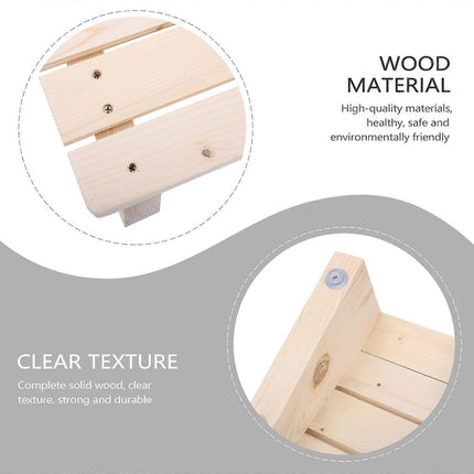 Wooden Tilted Desk/Bathroom Foot Rest Stool, 30*20*11cm.