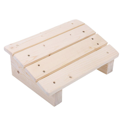 Wooden Tilted Desk/Bathroom Foot Rest Stool, 30*20*11cm.