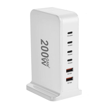 200W USB-C Desktop Charging Station for Home & Office.