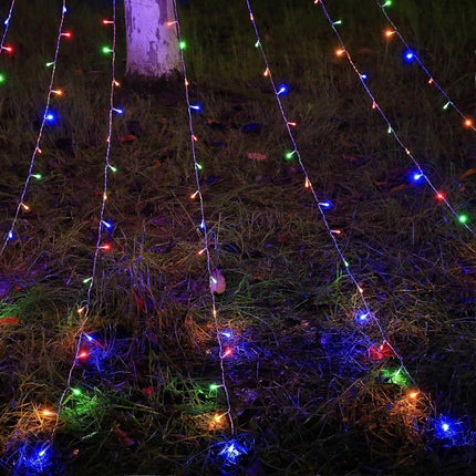 LED Waterfall String Lights Outdoor, Decorative Christmas Tree Lights.