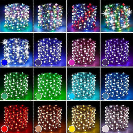 33ft 100 LED Color Changing USB String Lights with Remote, Twinkle Fairy.