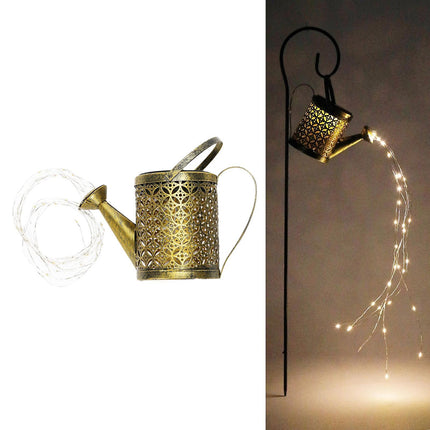 Solar LED String Lights Kettle Shape, Lawn & Walkway Outdoor Decor.