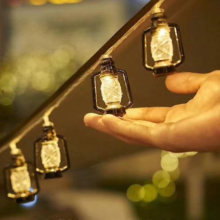 Camping LED String Lights, Ambient Tent Canopy Paraffin Lamp Decor.