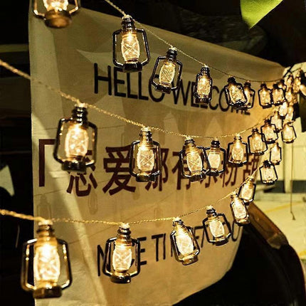 Camping LED String Lights, Ambient Tent Canopy Paraffin Lamp Decor.