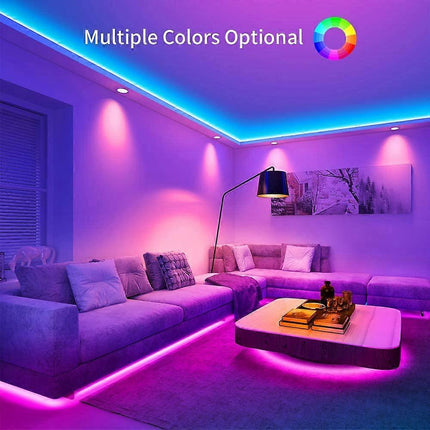 10M Waterproof RGB LED String Lights, 300 LEDs with Bluetooth Controller.