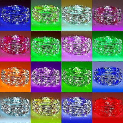 RGB Fairy String Lights, Indoor Outdoor Color Changing Music Twinkle Lights.