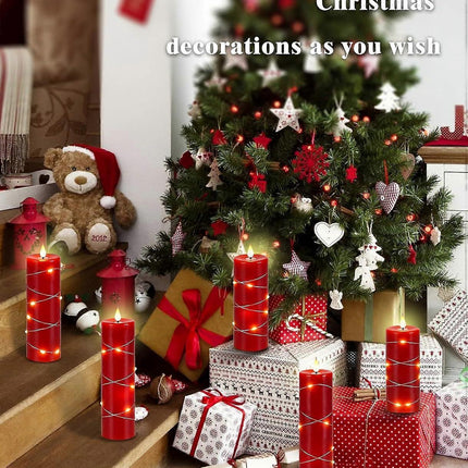 5 Pack LED String Lights with Remote, Star Clear Lights, Timer Function.