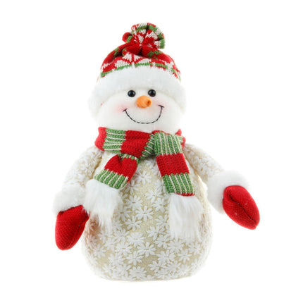 Xmas Snowman Ornament Light Yellow.