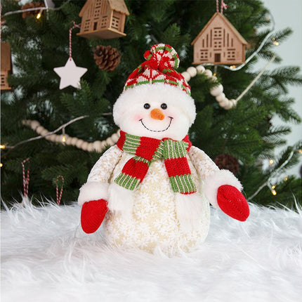 Xmas Snowman Ornament Light Yellow.
