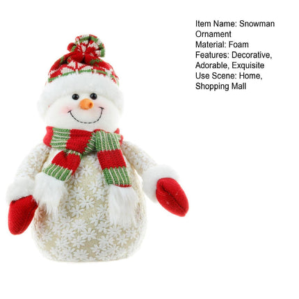 Xmas Snowman Ornament Light Yellow.