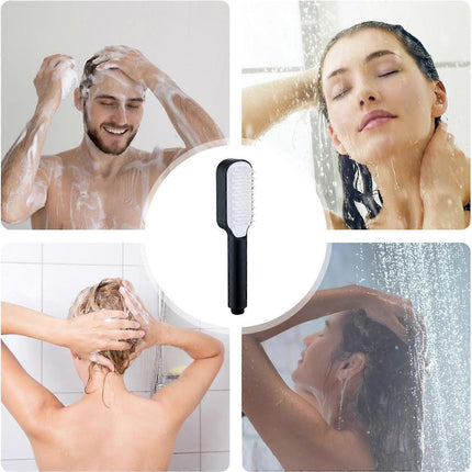 Pressure Handheld Rain Shower Head, Adjustable Black Shower.