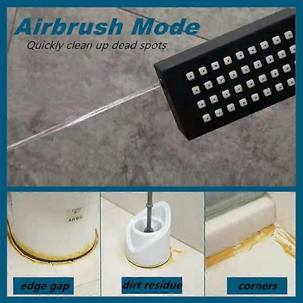 3 Modes High Pressure Shower Head with Hose, Black.