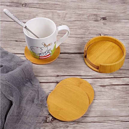 6Pcs Faux Leather Marble Coasters Cup Mat Pad Holder Placemat Dining Table Decor- G.