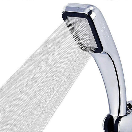 300-Hole Square Pressurized Handheld Shower Head, Water Saving.