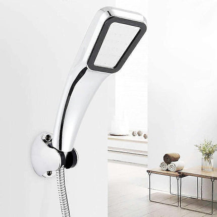 300-Hole Square Pressurized Handheld Shower Head, Water Saving.