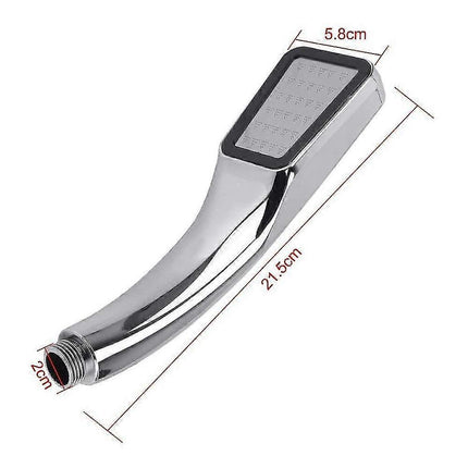 300-Hole Square Pressurized Handheld Shower Head, Water Saving.