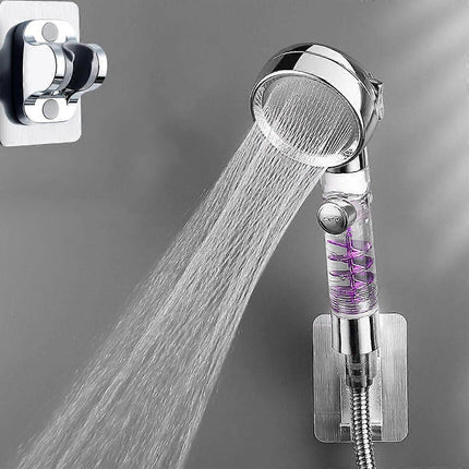 High Pressure Shower Head with Filter, 3 Modes, Switch & 3 Cartridges.