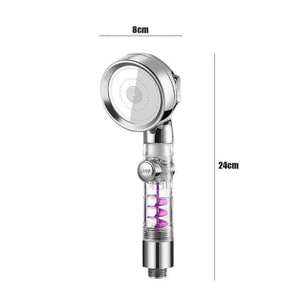 High Pressure Shower Head with Filter, 3 Modes, Switch & 3 Cartridges.