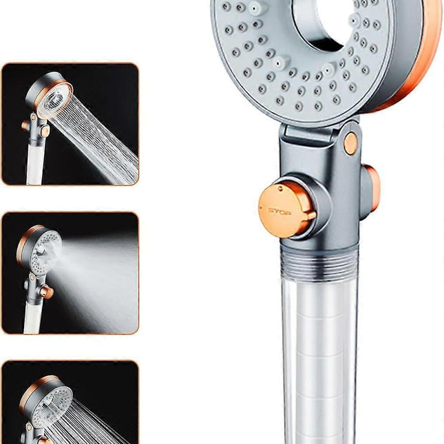 Water Saving Anti-Limescale Shower Head with Filter, 3 Modes SPA.