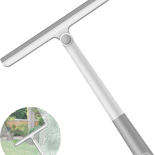 Silicone Shower Squeegee with Rotating Handle for Bathroom/Window.