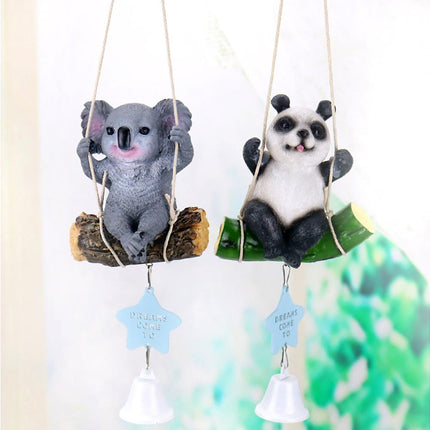Cute Swing Panda Sloth Wind Chimes Home Door Window Balcony Hanging Bell Decor-Sloth.