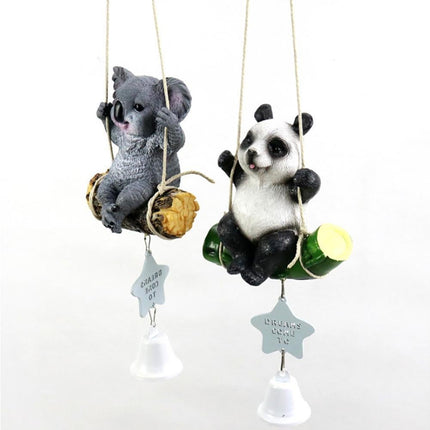 Cute Swing Panda Sloth Wind Chimes Home Door Window Balcony Hanging Bell Decor-Sloth.
