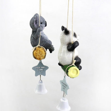 Cute Swing Panda Sloth Wind Chimes Home Door Window Balcony Hanging Bell Decor-Sloth.