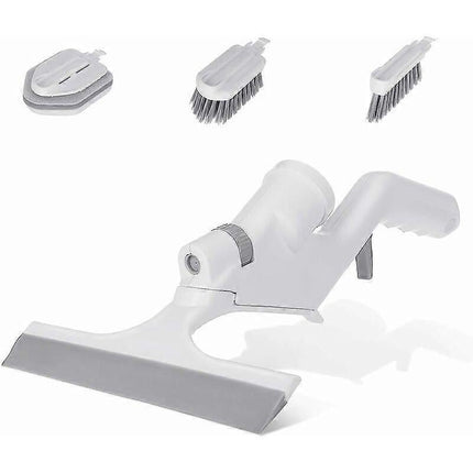 3-in-1 Floor & Glass Squeegee Brush, Bathroom Shower Cleaner with Heads.