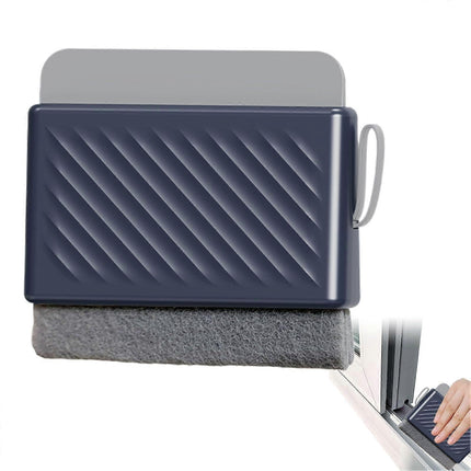 Multifunctional Window & Shower Squeegee with Grout Brush, Blue.