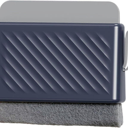 Multifunctional Window & Shower Squeegee with Grout Brush, Blue.
