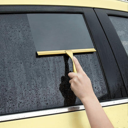 Stainless Steel & Silicone Shower Squeegee with Holder for Windows/Glass.