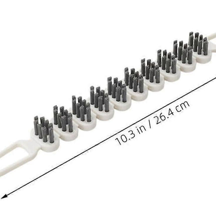 2pcs Bendable Crevice Cleaning Brushes for Gaps & Surfaces.