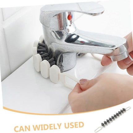 2pcs Bendable Crevice Cleaning Brushes for Gaps & Surfaces.