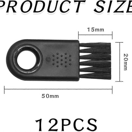 12pcs Razor & Crevice Cleaning Brushes, Nylon Multi-Use Set.