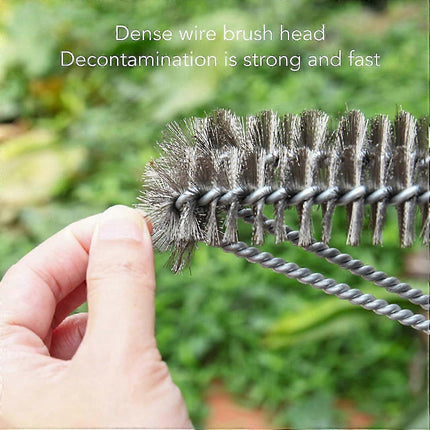 Triangular Grill Cleaning Brush, Langgang BBQ Scraper.