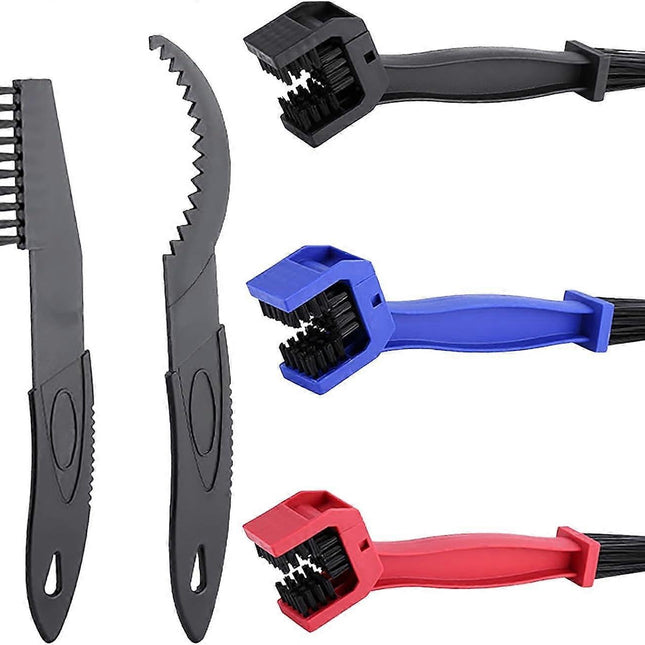 5pcs Motorcycle/Bike Chain Cleaning Brush Set for Maintenance.