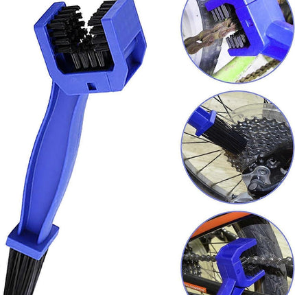 5pcs Motorcycle/Bike Chain Cleaning Brush Set for Maintenance.