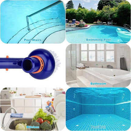 Corner Cleaning Brush for Pool & Spa, Bottom Scrubber.