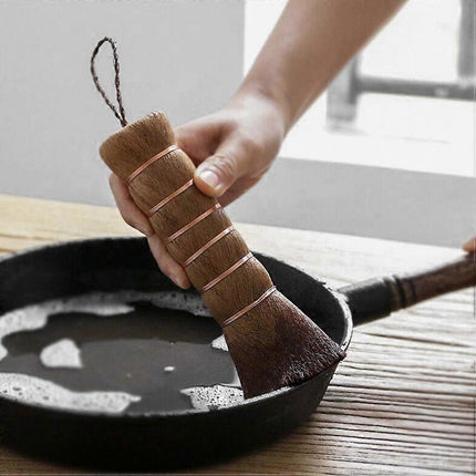 2pcs Kitchen Pot & Kettle Cleaning Brushes, Tray Scrubbers.