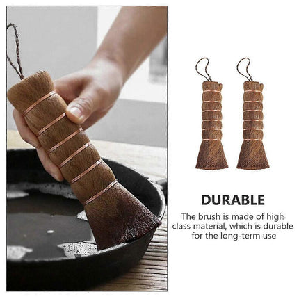 2pcs Kitchen Pot & Kettle Cleaning Brushes, Tray Scrubbers.