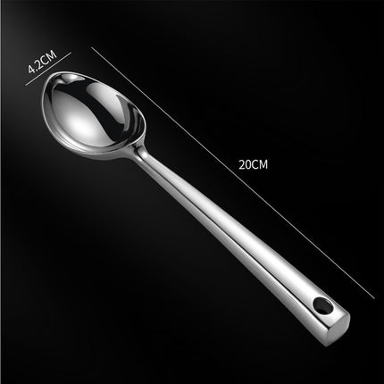 Ice Cream Scoop Anti-slid Stainless Steel Ice Cream Spoon-Home-Silver.