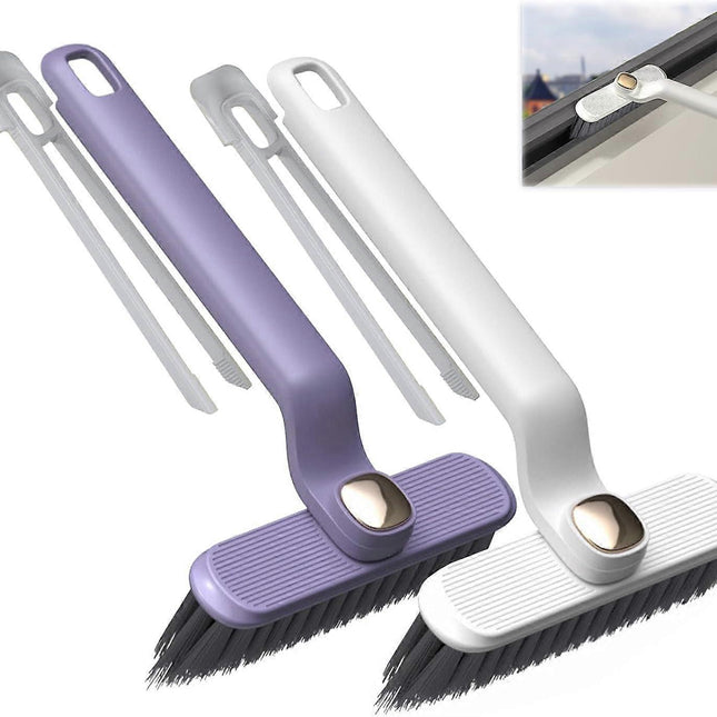 Rotating Crevice Cleaning Brush for Windows & Bathroom Gaps.