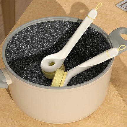 Pan Cleaning Brush, Durable Kitchen Scrubber for Home Use.