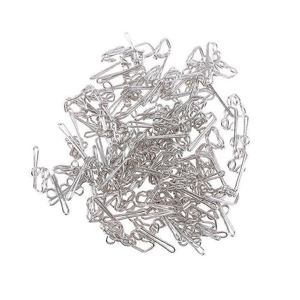 100pcs Metal Shower Curtain Hooks Pin-on Drapes Hooks Silver.