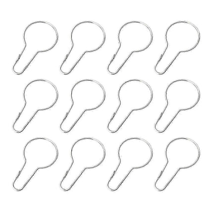 12pcs Shower Curtain Hooks Drapes Holdback Curtain Hooks Clips.