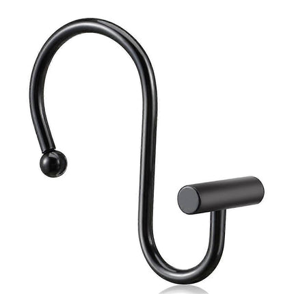 Rust-Proof Metal Shower Curtain Hooks Rings Decorative Bathroom Curtain Hooks.